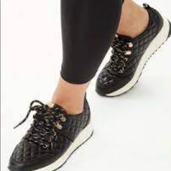 Rachel Zoe Shoes Rachel Zoe Womens Michaela Black Quilted Fashion